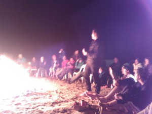 Sharing stories and ideas around the campfire, the opportunity for exchanged ideas is a real benefit of multiday runs.